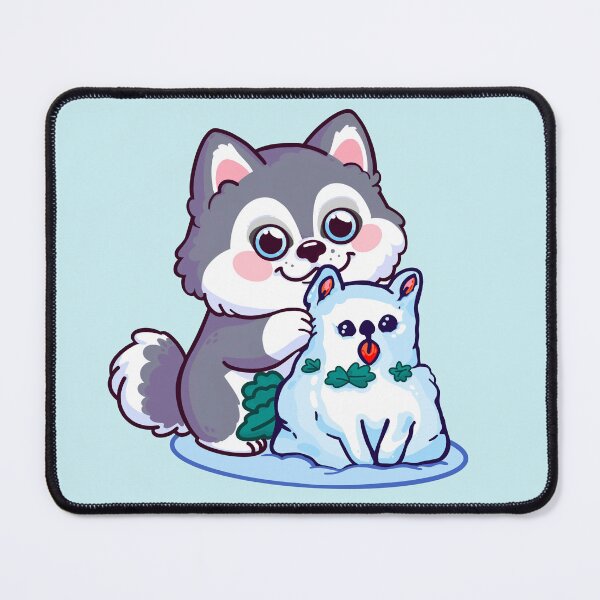 Item preview, Snow Dog’s Snow Day designed and sold by CherryPinkArt.