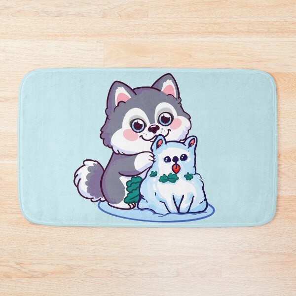 Item preview, Snow Dog’s Snow Day designed and sold by CherryPinkArt.