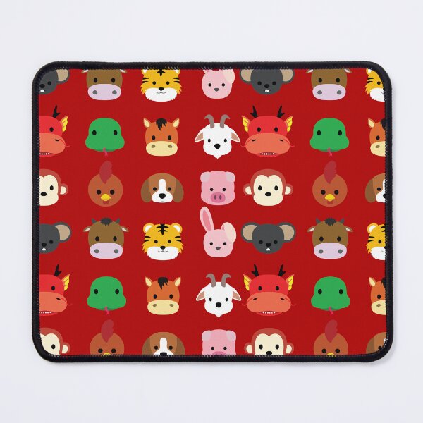 Item preview, Animal Faces Icon Cartoon Set - Chinese Zodiac designed and sold by SUPERHERON.