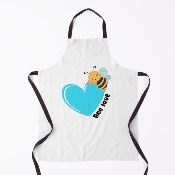 Item preview, Bee love turquoise blue heart designed and sold by coloryourwings.