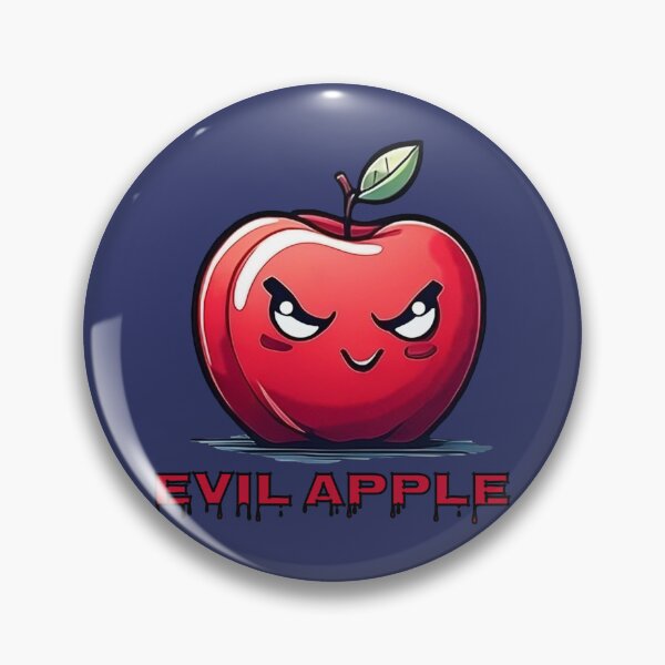 Item preview, Retro Anime Style Evil Apple Illustration | Retro Anime Artwork designed and sold by UnhingedBird.