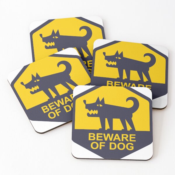Item preview, BEWARE OF DOG designed and sold by Funky  Fibers.