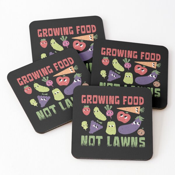 Item preview, Growing Food Not Lawns Distressed Fruit Vegetable Funny Cute Permaculture Vintage designed and sold by HelenGie.