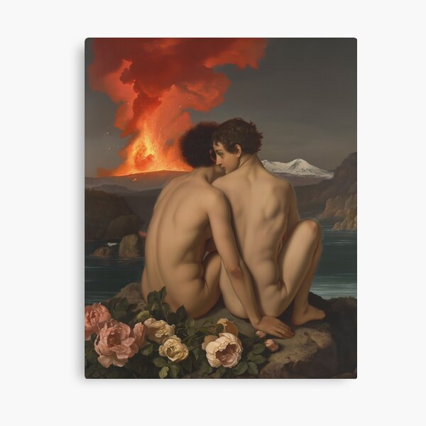 Item preview, Two men and a volcano designed and sold by CONSTNTBLVR.