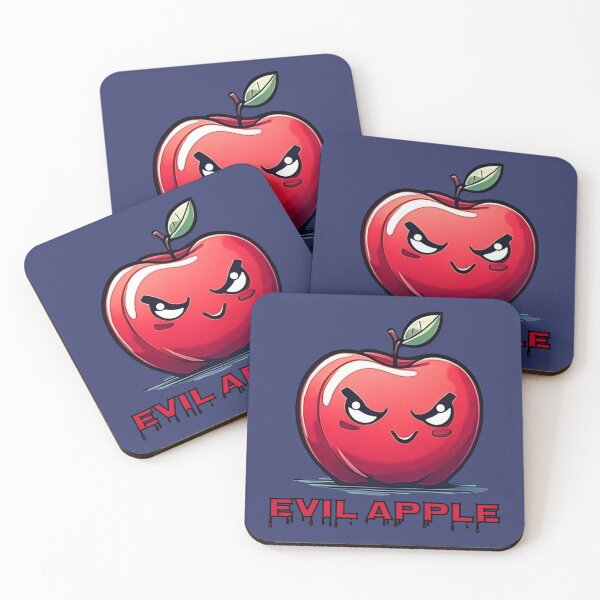 Item preview, Retro Anime Style Evil Apple Illustration | Retro Anime Artwork designed and sold by UnhingedBird.