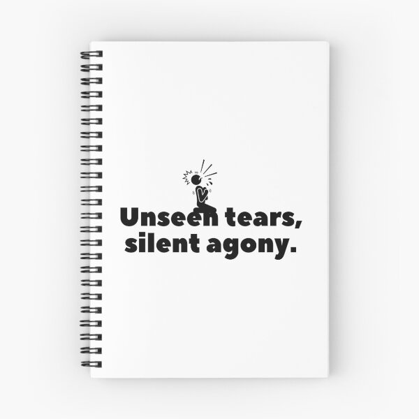 Item preview, Unseen tears, silent agony. designed and sold by Bananobanini.