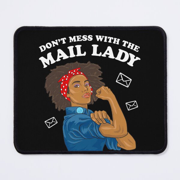 Item preview, African American Postal Worker Mail Lady Funny designed and sold by BlueBerry-Pengu.