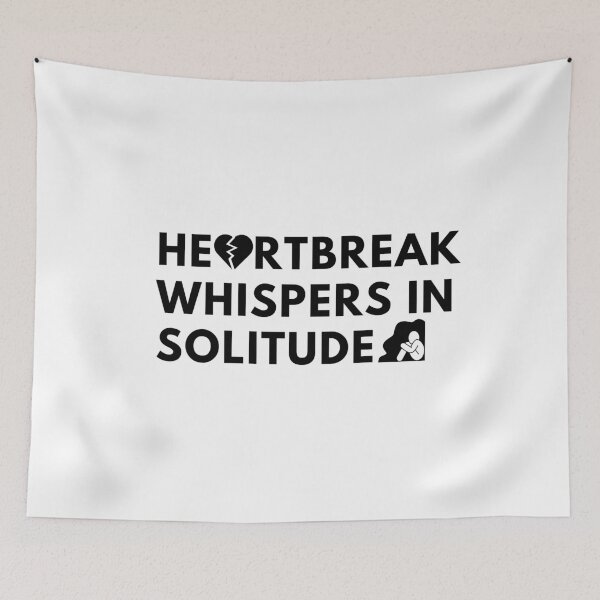 Item preview, Heartbreak whispers in solitude designed and sold by Bananobanini.