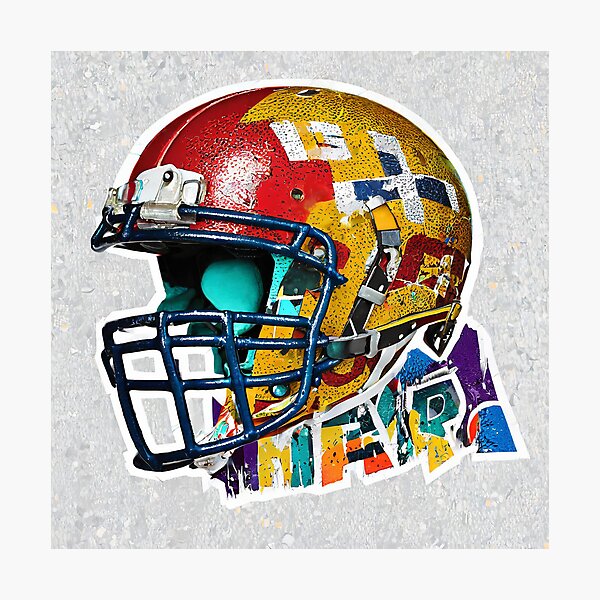Item preview, Football helmet designed and sold by The Rust Lab.