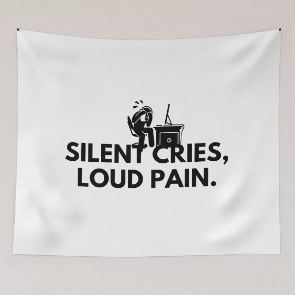 Item preview, Silent Cries, Loud Pain. designed and sold by Bananobanini.