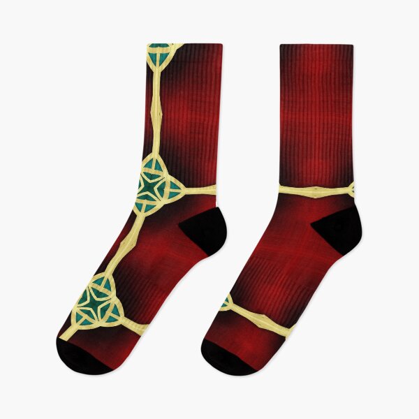 Item preview, Royal Red  Gold Teal Boho Geometric Pattern XX designed and sold by © Maya Lavda || wocado.