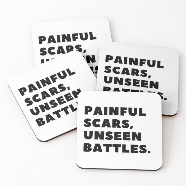 Item preview, Painful Scars, Unseen Battles. designed and sold by Bananobanini.