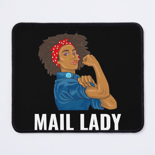 Item preview, African American Postal Worker Mail Lady Funny designed and sold by BlueBerry-Pengu.