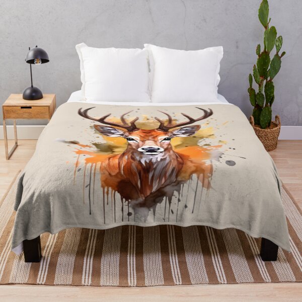 Item preview, Deer Portrait #3 - Wildlife Watercolor designed and sold by CowBonBon.
