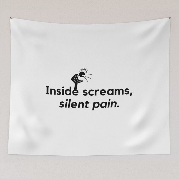 Item preview, Inside screams, silent pain. designed and sold by Bananobanini.