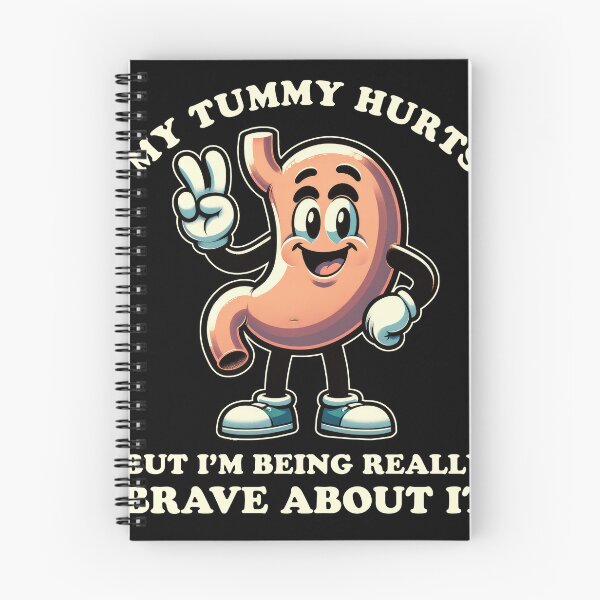 Item preview, My Tummy Hurts But I'm Brave About It Men Women Kids designed and sold by BlueBerry-Pengu.