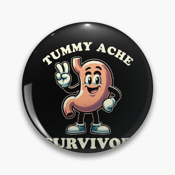 Item preview, Tummy Ache Survivor Stomach Ache Funny designed and sold by BlueBerry-Pengu.