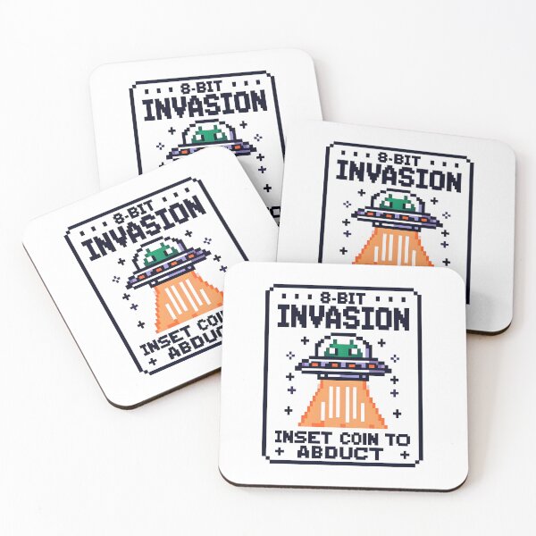 Item preview, 8-Bit Invasion: Insert Coin to Abduct designed and sold by Dungeon-Depot.