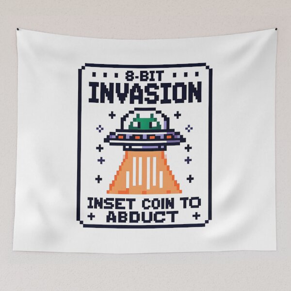 Item preview, 8-Bit Invasion: Insert Coin to Abduct designed and sold by Dungeon-Depot.