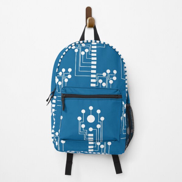 Item preview, Cyber Flowers (white/blue) designed and sold by D-Vogt-Grafik.