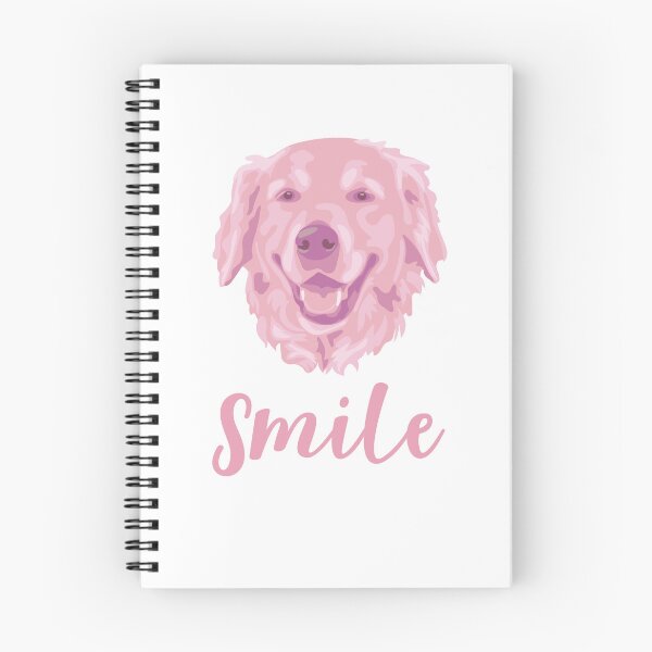 Item preview, DuFauna Pink Golden Retriever Joyful Smile White 02-0811-01 designed and sold by DuFauna.