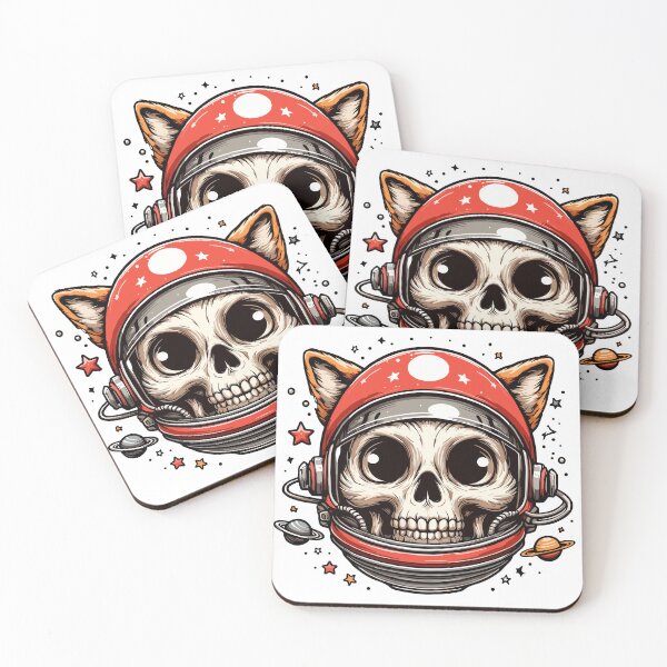 Item preview, cat skull: The Feline Astronaut designed and sold by Designowner.