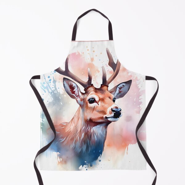 Item preview, Deer Portrait #4 - Wildlife Watercolor designed and sold by CowBonBon.