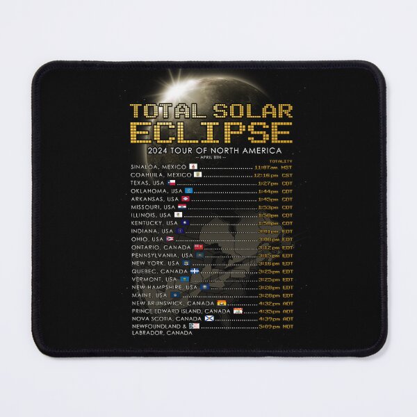 Item preview, Total Solar Eclipse April 8th 2024 Poster - Tour of North America designed and sold by Nerd Shizzle.