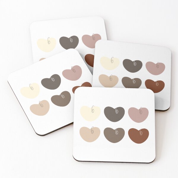 Item preview, Heart Minimalist Color Palette designed and sold by teacherpeiyuan.
