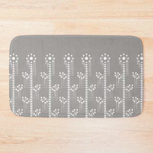Item preview, Cyber Flowers (white/gray) designed and sold by D-Vogt-Grafik.