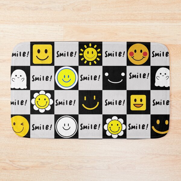 Item preview, smile face, check pattern designed and sold by zzzozzo.