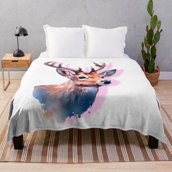 Item preview, Deer Portrait #5 - Wildlife Watercolor designed and sold by CowBonBon.