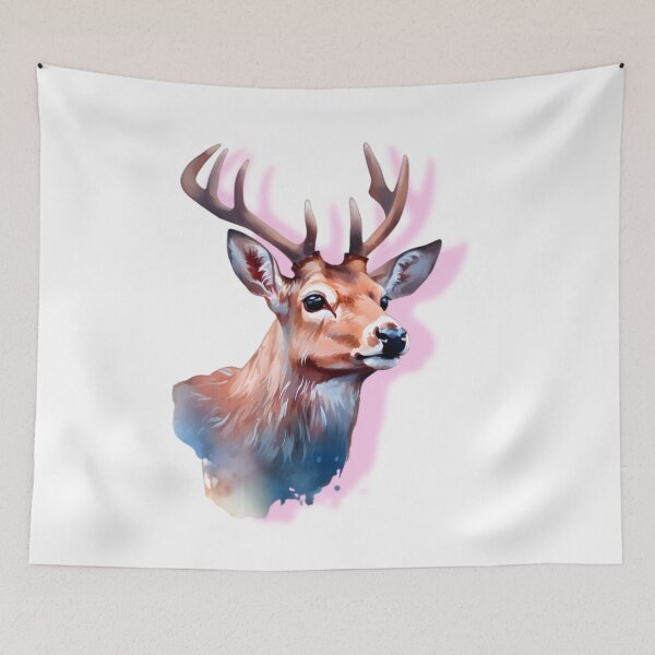 Item preview, Deer Portrait #5 - Wildlife Watercolor designed and sold by CowBonBon.