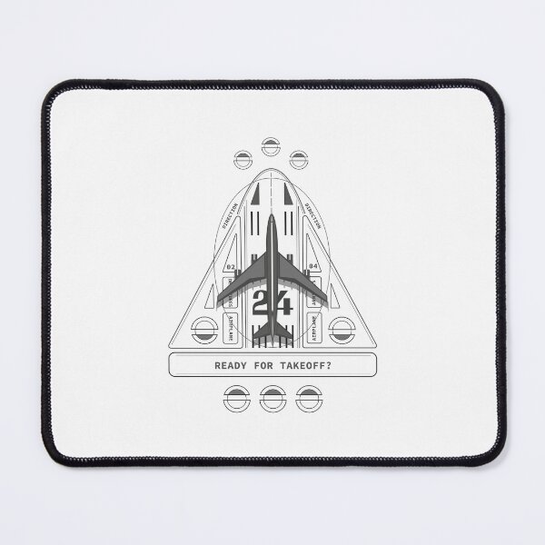 Item preview, Airplane Runway, plane on the runway, ready for takeoff, black plane designed and sold by VELLTOdesign.