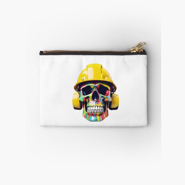Item preview, Blue Collar Worker Colorful Skull in Hard Hat designed and sold by gillys.