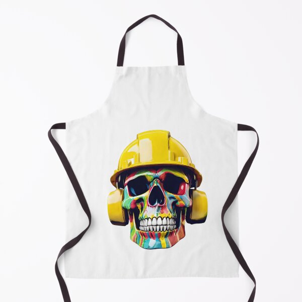 Item preview, Blue Collar Worker Colorful Skull in Hard Hat designed and sold by gillys.