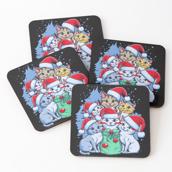 Item preview, cute cat christmas delight  designed and sold by Wonder Pixel Studio.