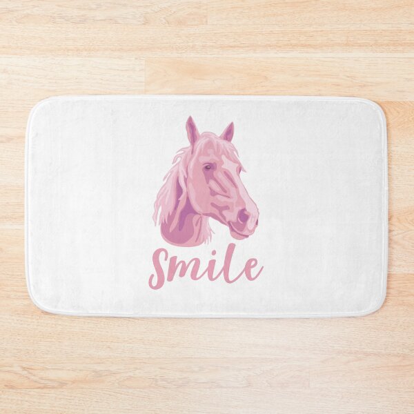Item preview, DuFauna Pink Horse Joyful Smile White 02-0811-01 designed and sold by DuFauna.