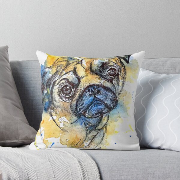 Item preview, Pug colorido designed and sold by bethfrostart.