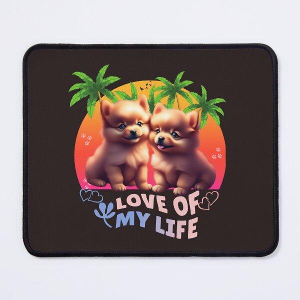 Item preview, Cute puppies in love and quote - love of my life designed and sold by All-About-Life.