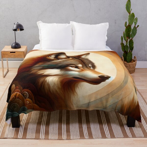 Item preview, Mystical Forest Wolf - Enchanting Nature Artwork designed and sold by ElLocoMus.