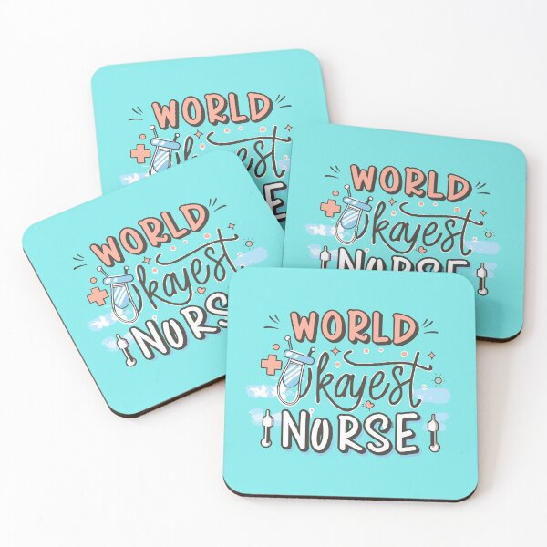 Item preview, World's okayest nurse motivation artwork designed and sold by Collision19.