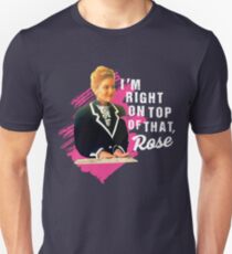Ich habe Recht oben auf dieser Rose Slim Fit T-Shirt