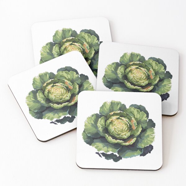 Item preview, Pixel art Green Cabbage-Retro art designed and sold by octoboobs.