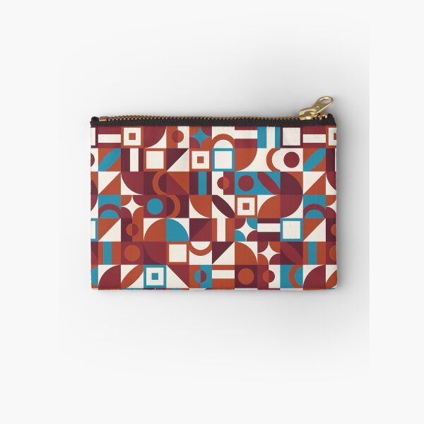 Item preview, Coral Red And Cyan Squares Abstract Pattern designed and sold by Zuriezuart.