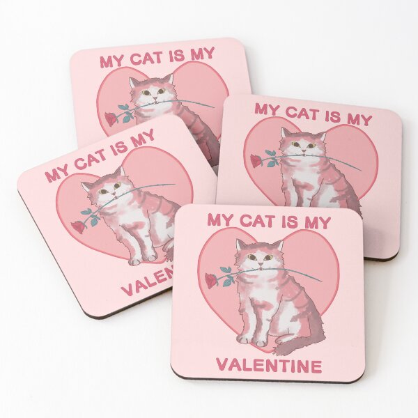 Item preview, My Cat Is My Valentine designed and sold by Amberein.