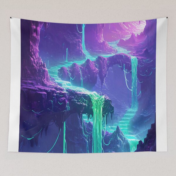 Item preview, Enchanted Neon Caverns designed and sold by oanaunciuleanu.