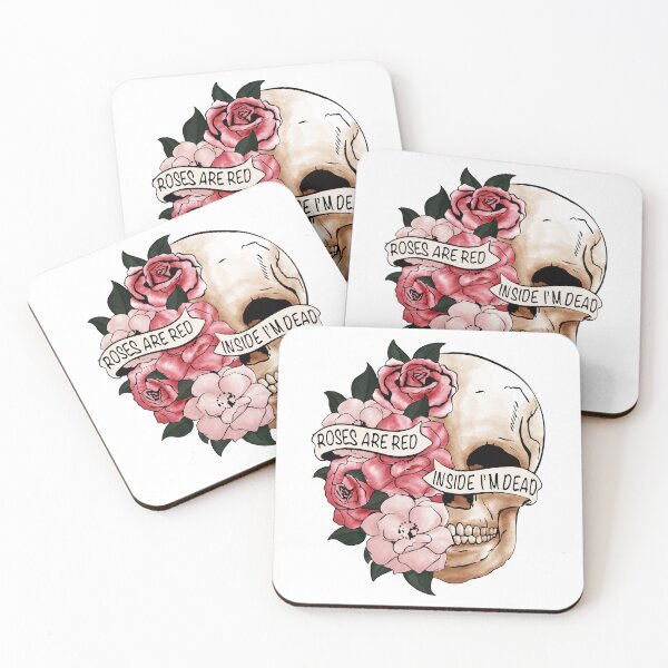 Item preview, Roses and Skull Poetic Expression designed and sold by FabledCanvas.