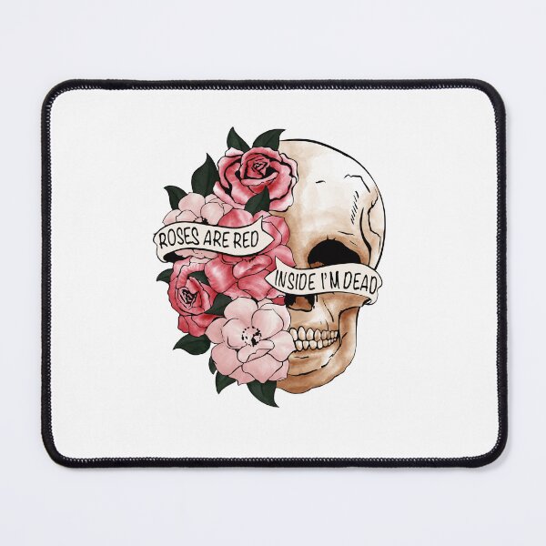 Item preview, Roses and Skull Poetic Expression designed and sold by FabledCanvas.