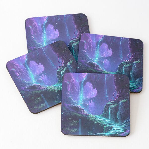 Item preview, Enchanted Neon Caverns designed and sold by oanaunciuleanu.